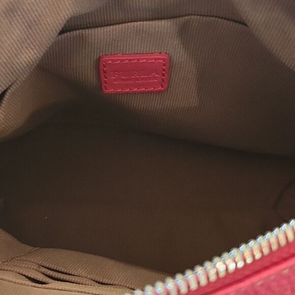 Red Furla leather hand bag or clutch new condition ❤️ - Picture 10 of 13